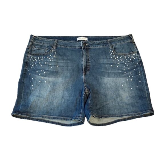 [Lane Bryant] Mid Rise Girlfriend Shorts - Size 26 - Picture 2 of 7